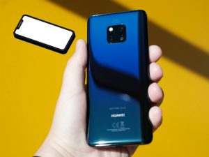 The Mate 20 pro. Similar looking camera to the iPhone 11s'